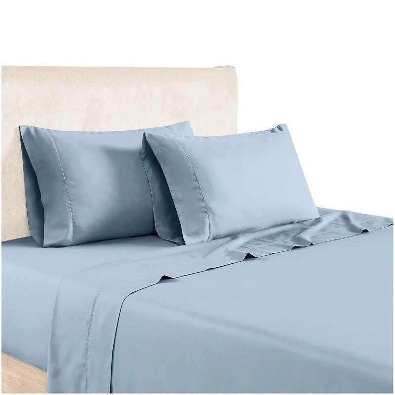 Tulsa 1200 Thread Count Tri Blend 4 Piece Twin Sheet Set, Slate By The Urban Port