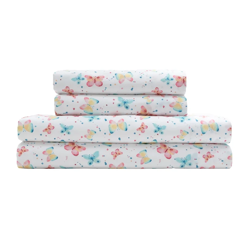 Watercolor Butterflies Print Sheet Set