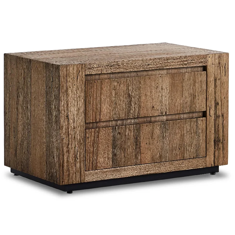 Abaso Nightstand, Rustic Wormwood