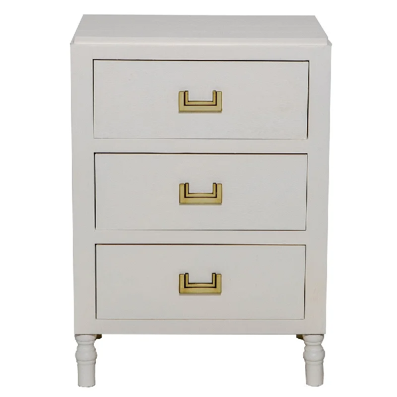 Adrian Three Drawer Nightstand