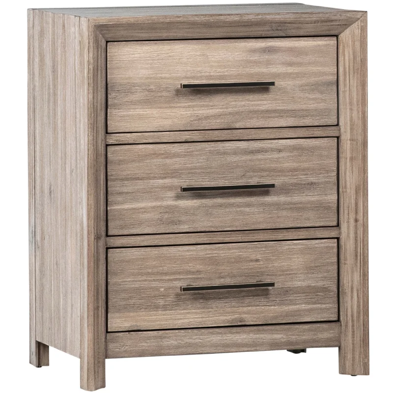 Bern Nightstand, Antique Light Grey Wash