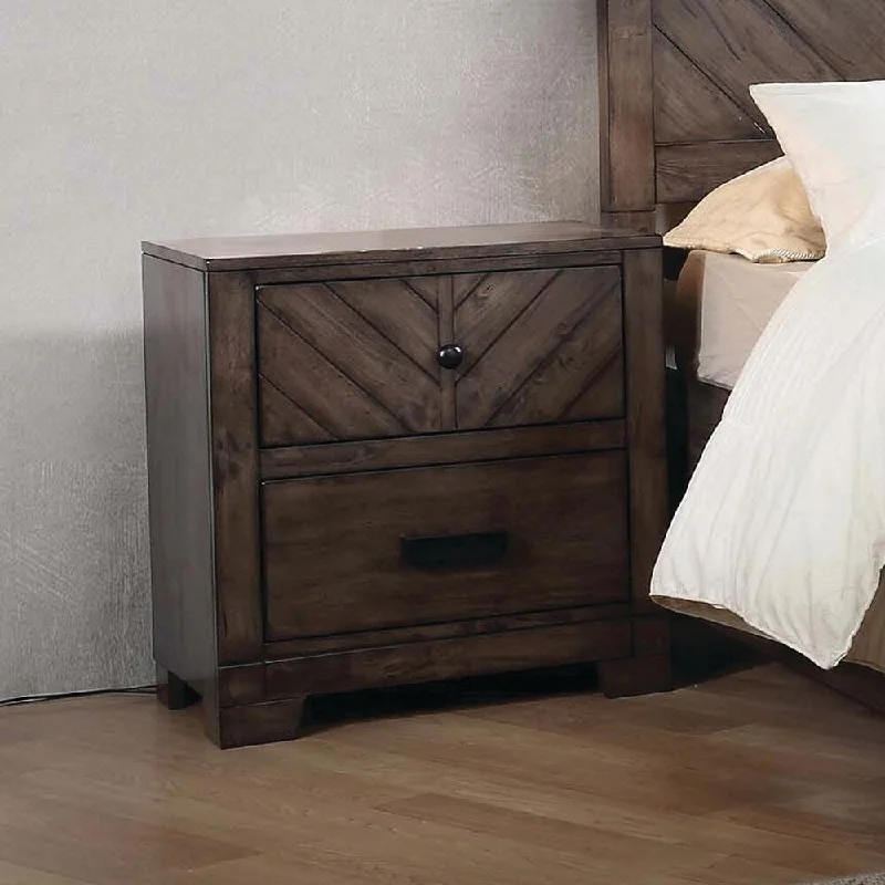 Carbon Loft Conway Rustic Nightstand