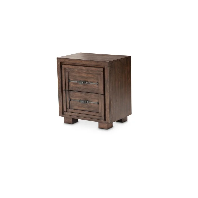 Carrollton Rustic Ranch 2-drawers Nightstand