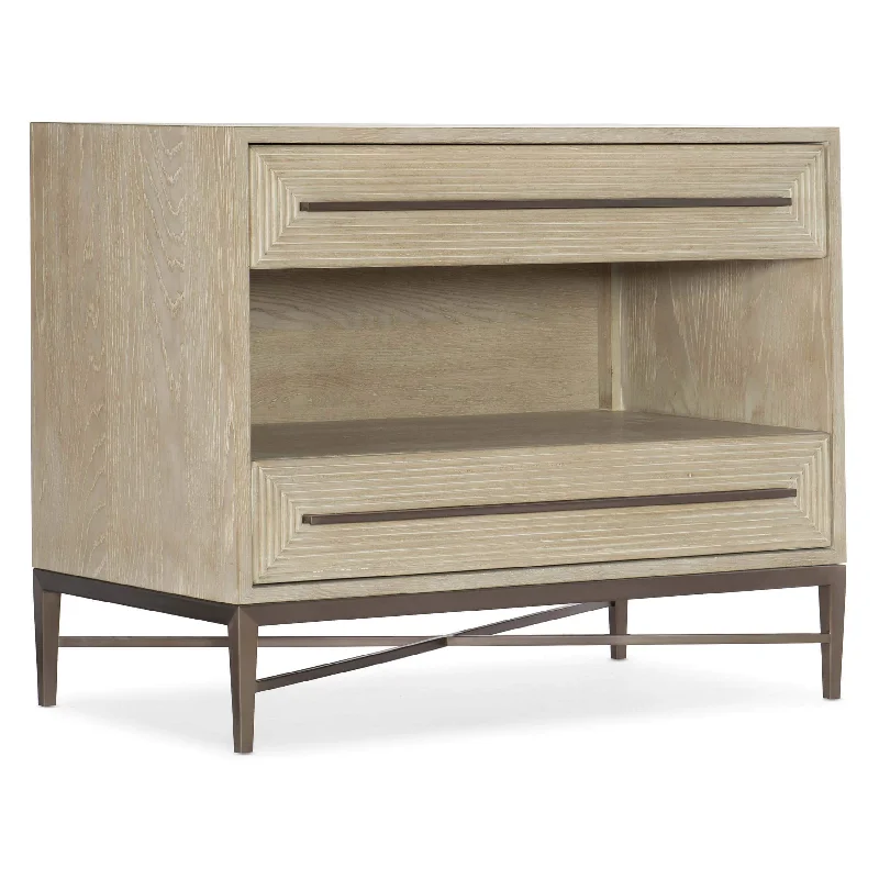 Cascade Two Drawer Nightstand