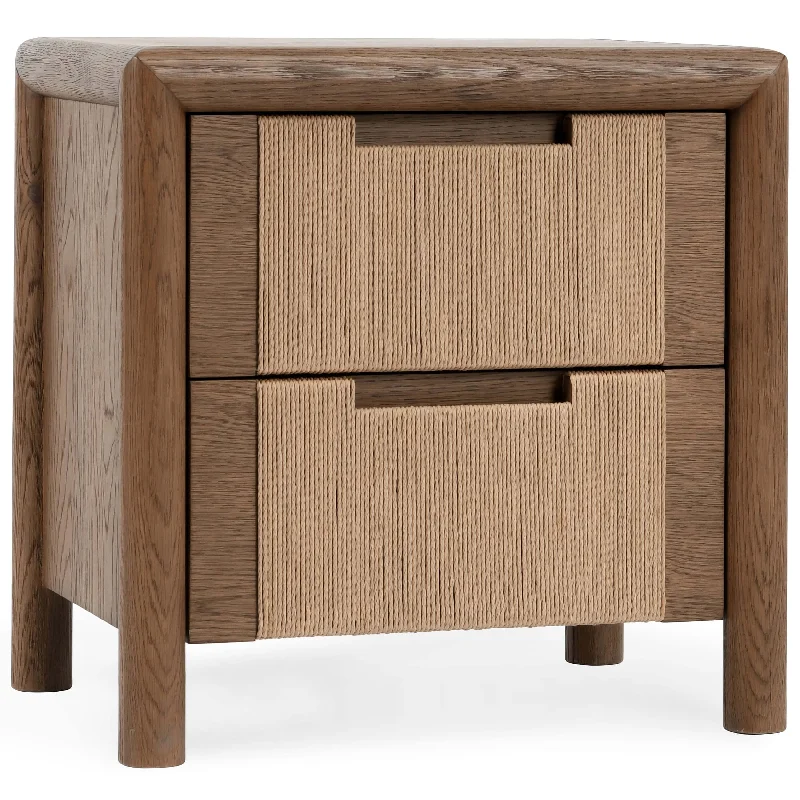 Corda Nightstand, Brown/Natural