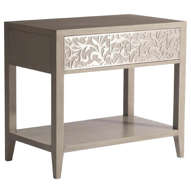 Cornelia 1 Drawer Nightstand, Nebbia