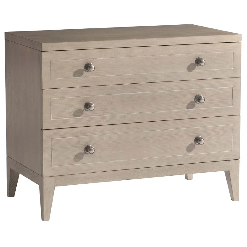 Cornelia 3 Drawer Nightstand, Nebbia