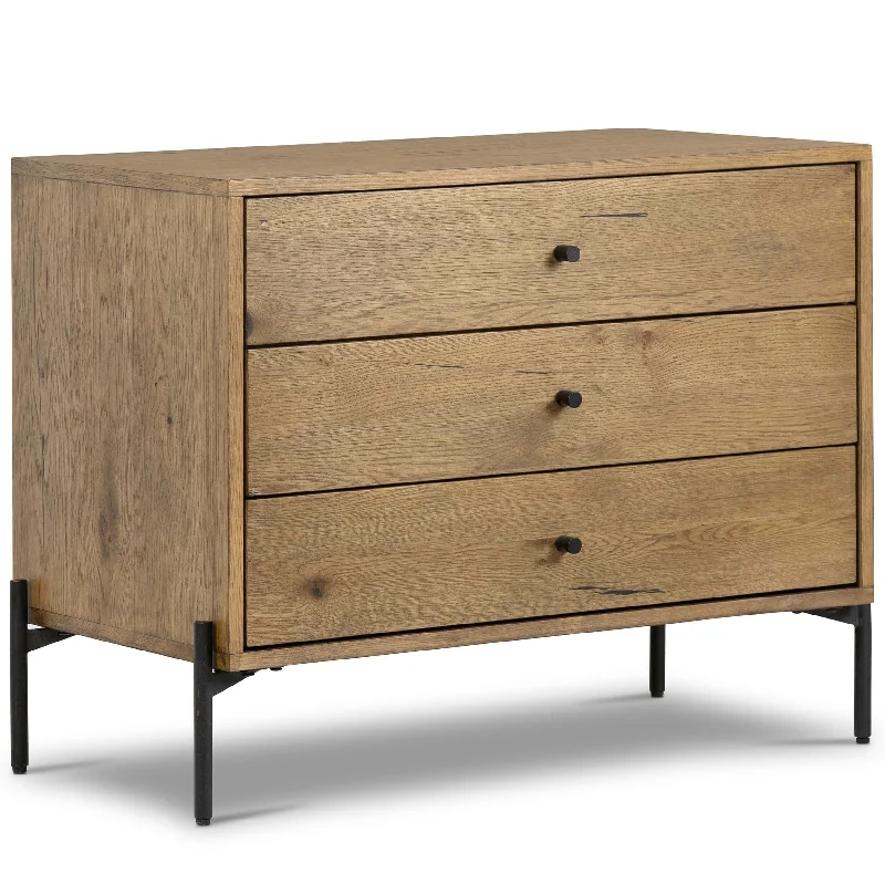 Eaton Large Nightstand, Amber Oak