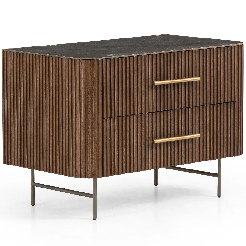 Fletcher Large Nightstand, Terra Brown