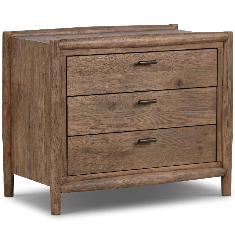 Glenview Nightstand, Weathered Oak