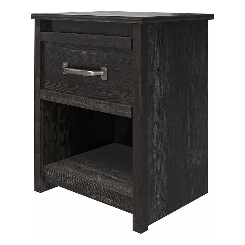 Home 5759354COM Nightstand, Black Oak