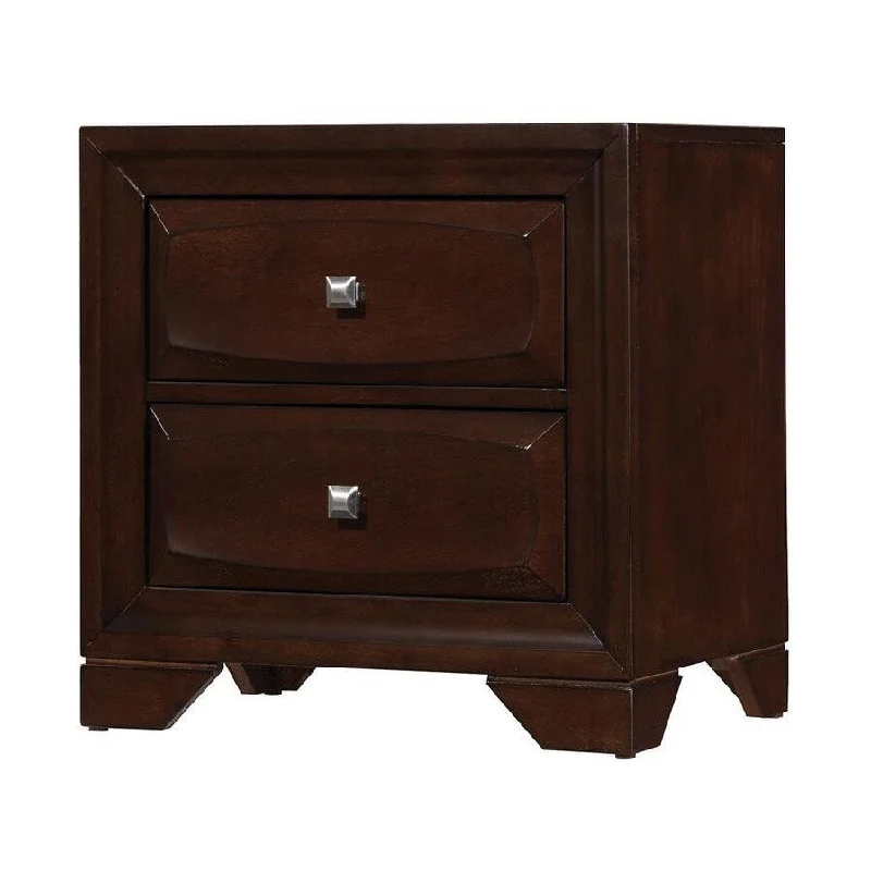 Jaxson 2-drawer Nightstand Cappuccino