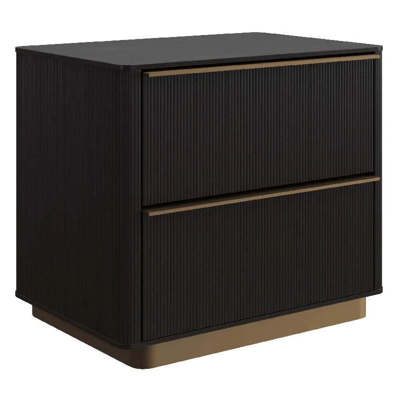 Kalla Nightstand, Charcoal