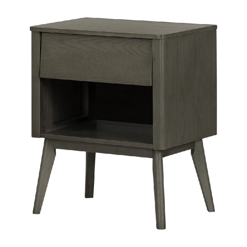 Kodali 1-Drawer Nightstand Dark Oak