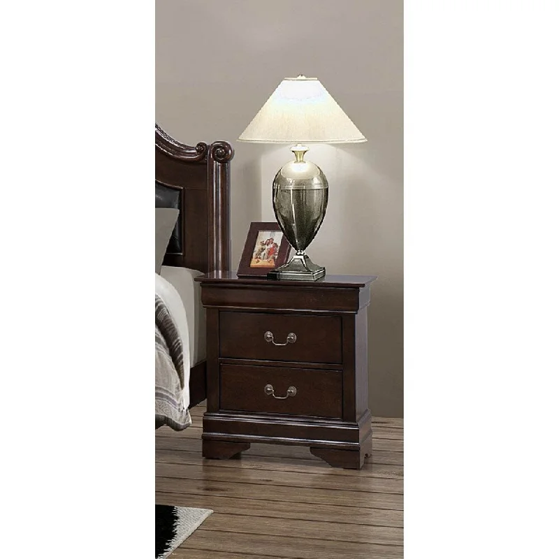 LYKE Home Cameron Brown 2-drawer Night Stand