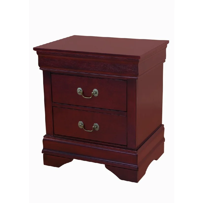 LYKE Home Louis Philippe Cherry Nightstand