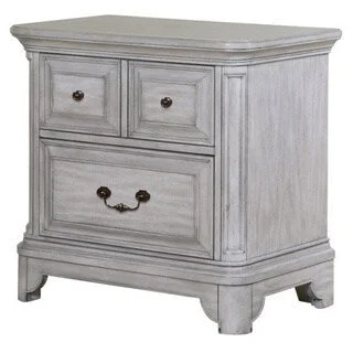 Magnussen Windsor Lane Drawer White Finish Wood Nightstand