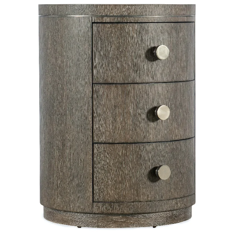 Modern Mood Round Nightstand, Mink