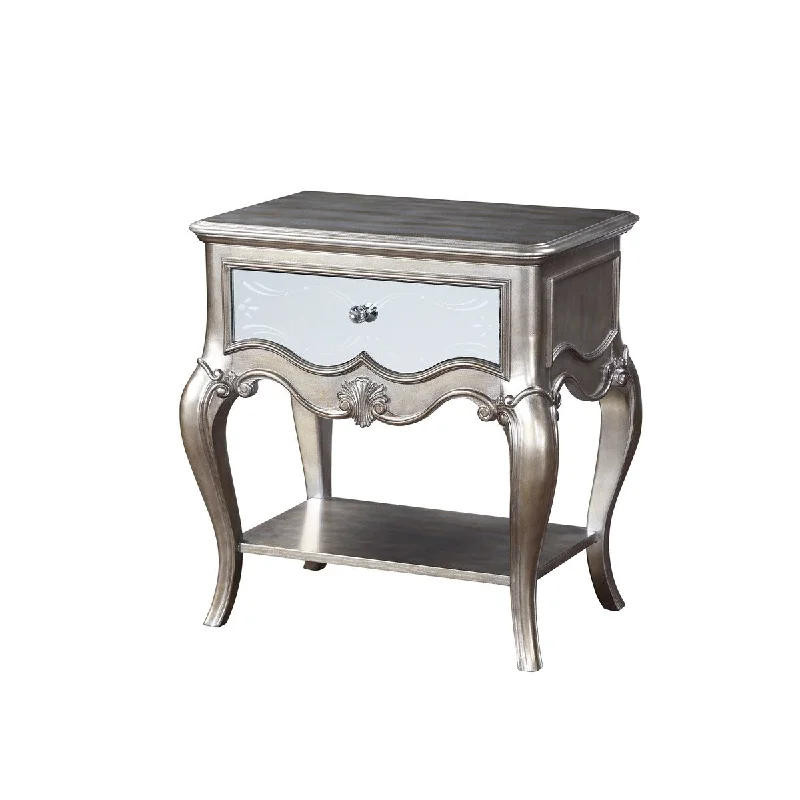 Nightstand (1 Drw) in Antique Champagne