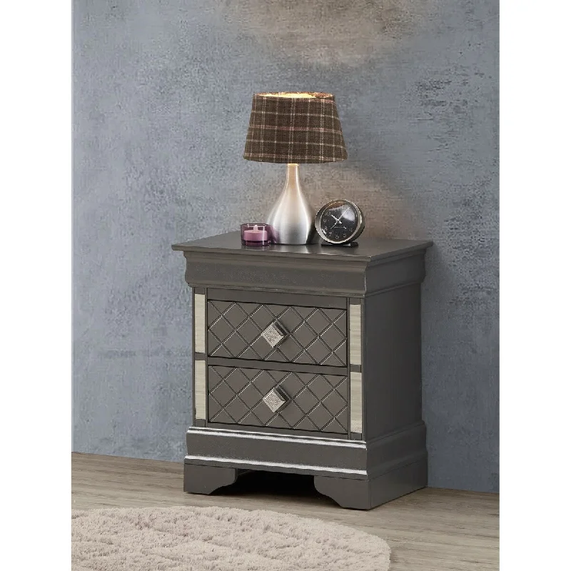 Nightstand , Metalic Black