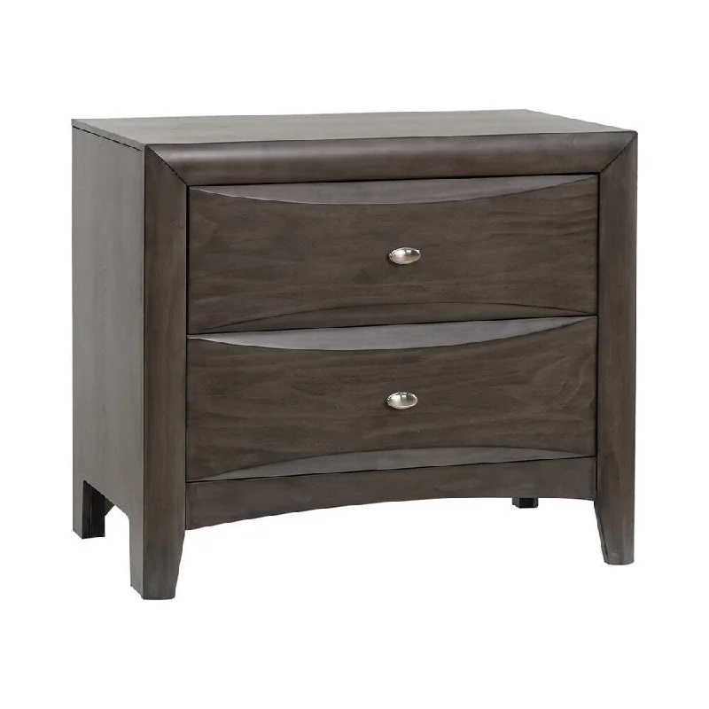 Phoenix 2-drawer Nightstand Coco Grey