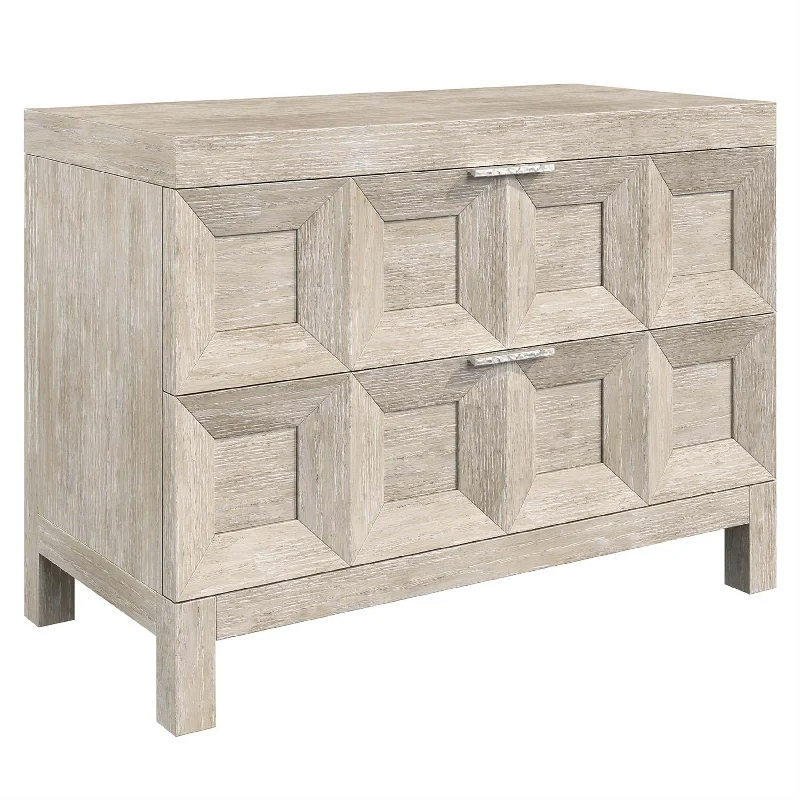 Prado Coffered Nightstand, Wide