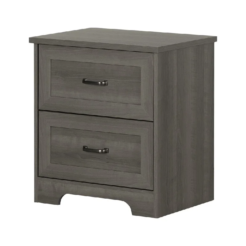 Prairie 2-Drawer Nightstand Gray