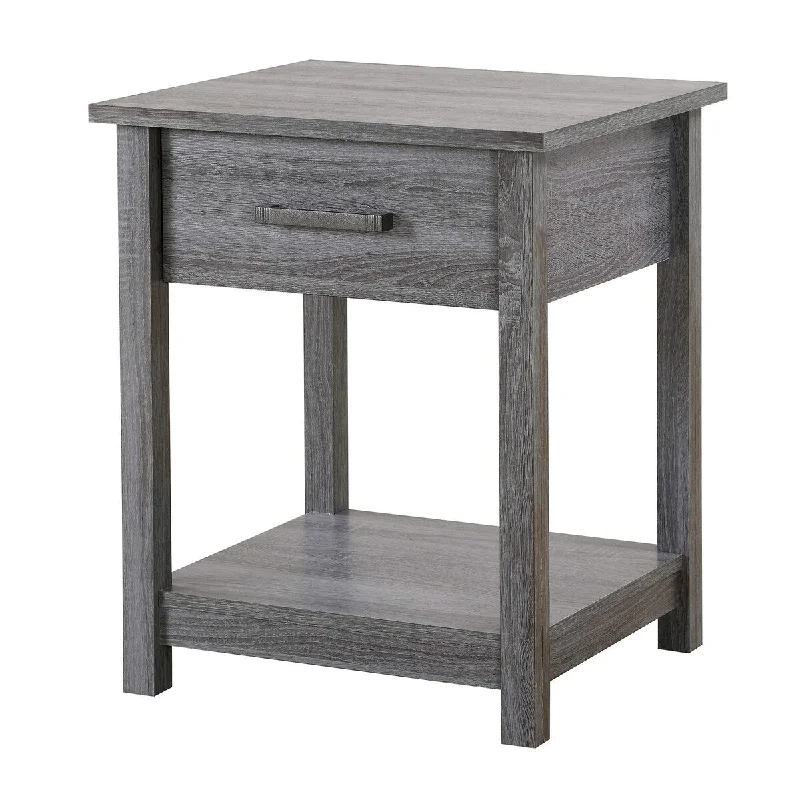 Salem G056-N Gray Nightstand, SIDE TABLE, 24" H x 19" W x 20" D