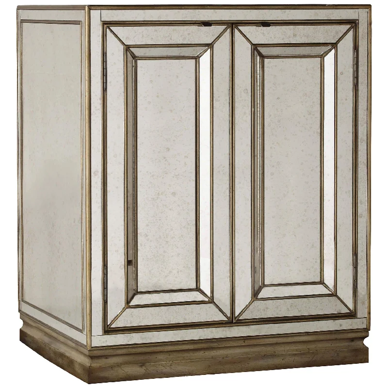 Sanctuary 2 Door Mirrored Nightstand