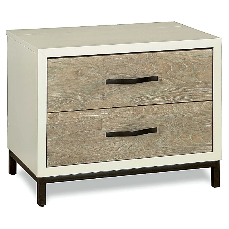 Spencer Nightstand, Gray/Parchment