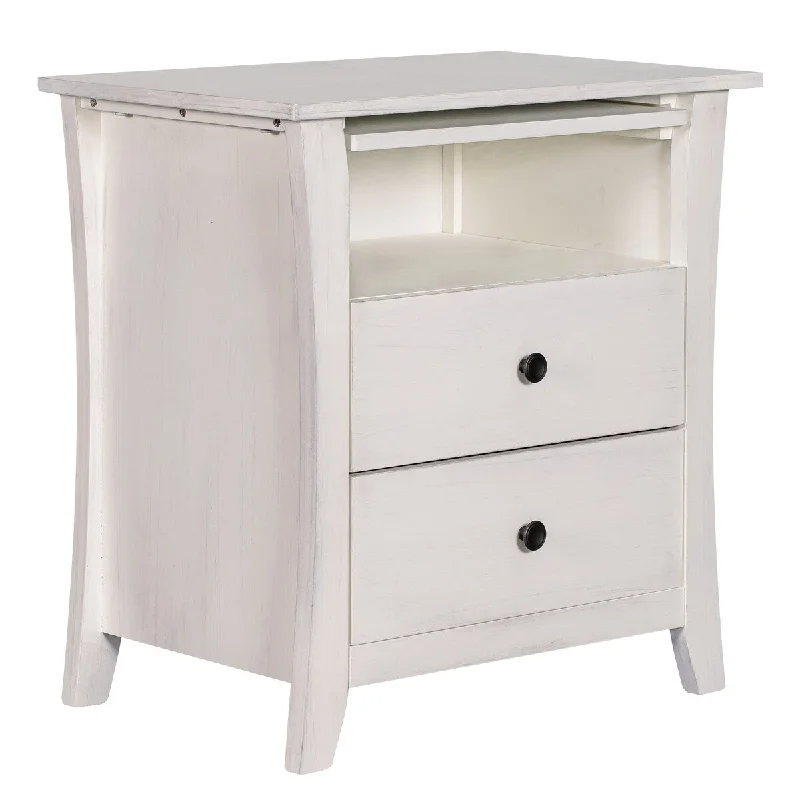 Storage Nightstand with 2 Drawers