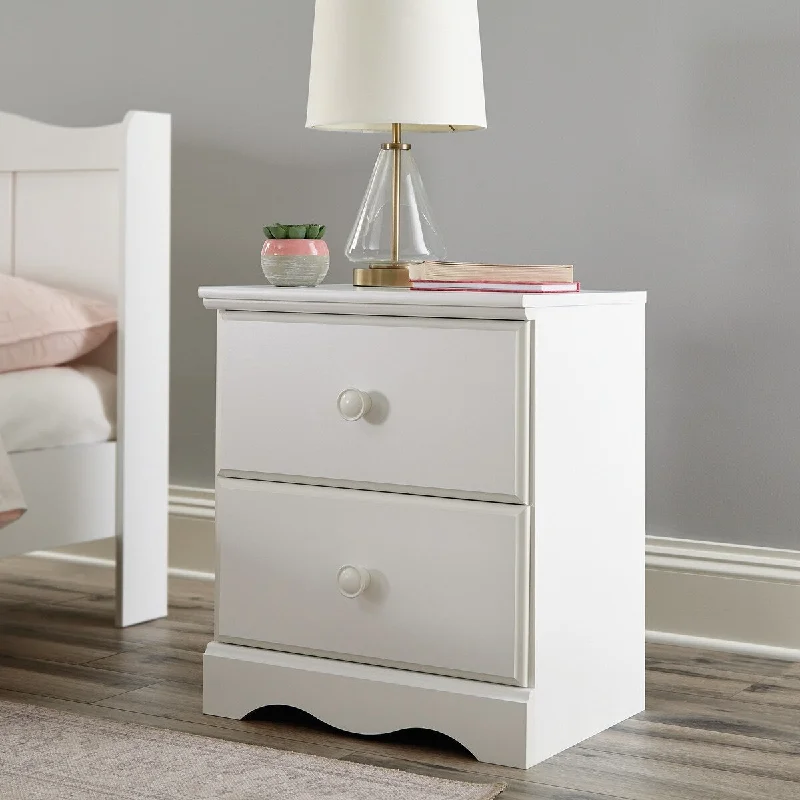 Storybook 2-Drawer Nightstand, Soft White Finish