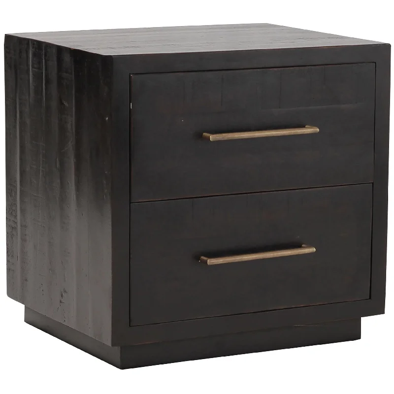 Suki Nightstand, Burnished Black