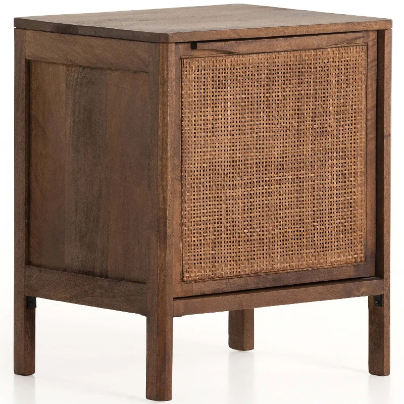 Sydney Left Nightstand, Brown Wash