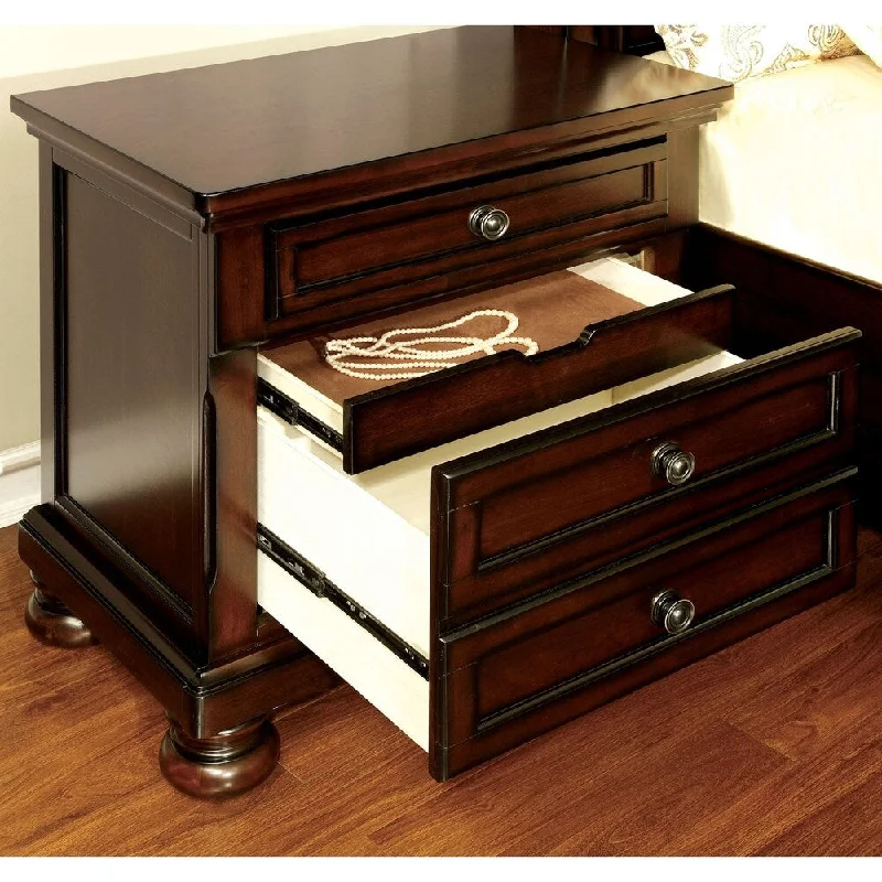 Williams Home Furnishing Northville Night Stand in Dark Cherry Finish