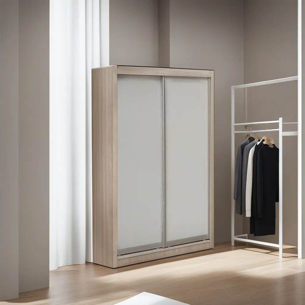 Alanis White Wash Sliding Door Wardrobe