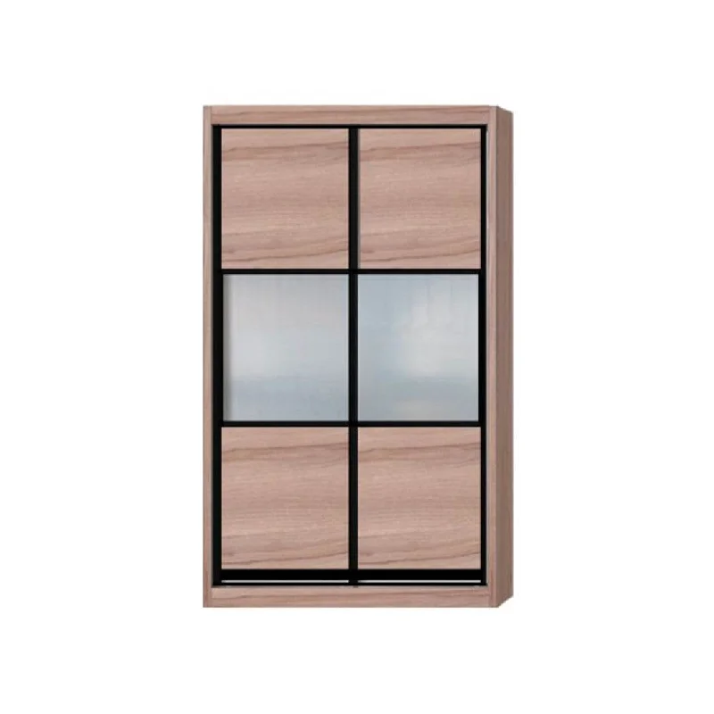 Audrey Modular Wardrobe (Light Oak with Frosted Glass)