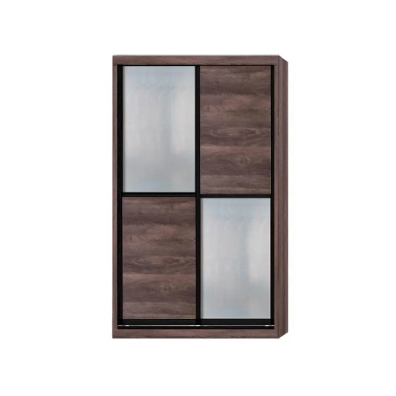 Caroline Modular Wardrobe (Dark Oak with Frosted Glass)