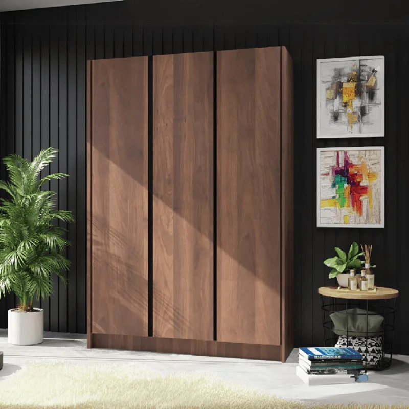 Clukas 3 Door Wooden Wardrobe (4ft)