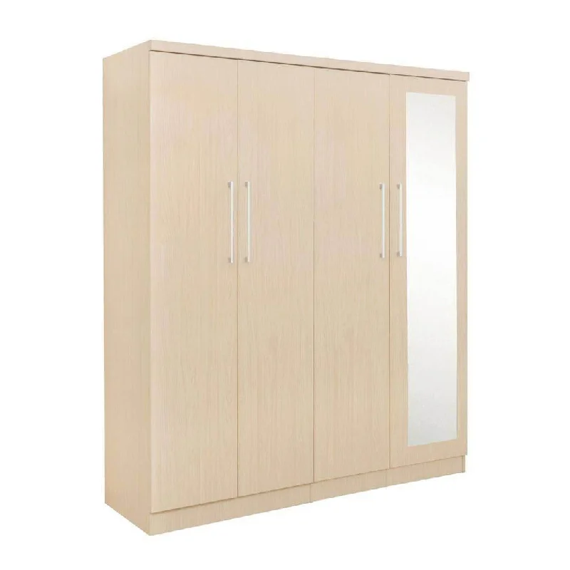 Darragh Mirror 4 Open Door Wardrobe