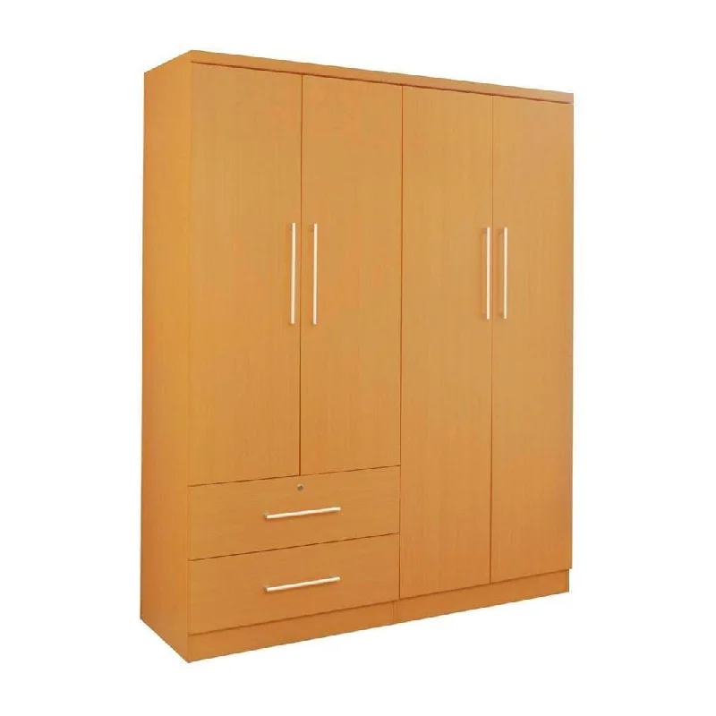 Deverac 4 Open Door Wardrobe with Drawers