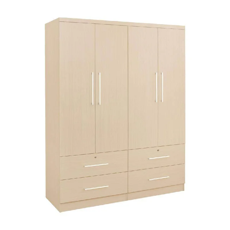 Deverac II 4 Open Door Wardrobe with Drawers