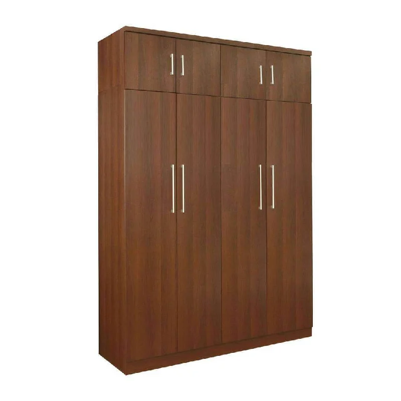 Deverel 4 Open Door Wardrobe with Top