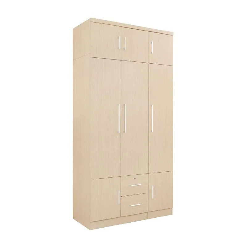 Deverell 3 Open Door Wardrobe with Drawers & Top