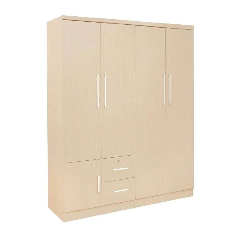 Deverell 4 Open Door Wardrobe w Drawers