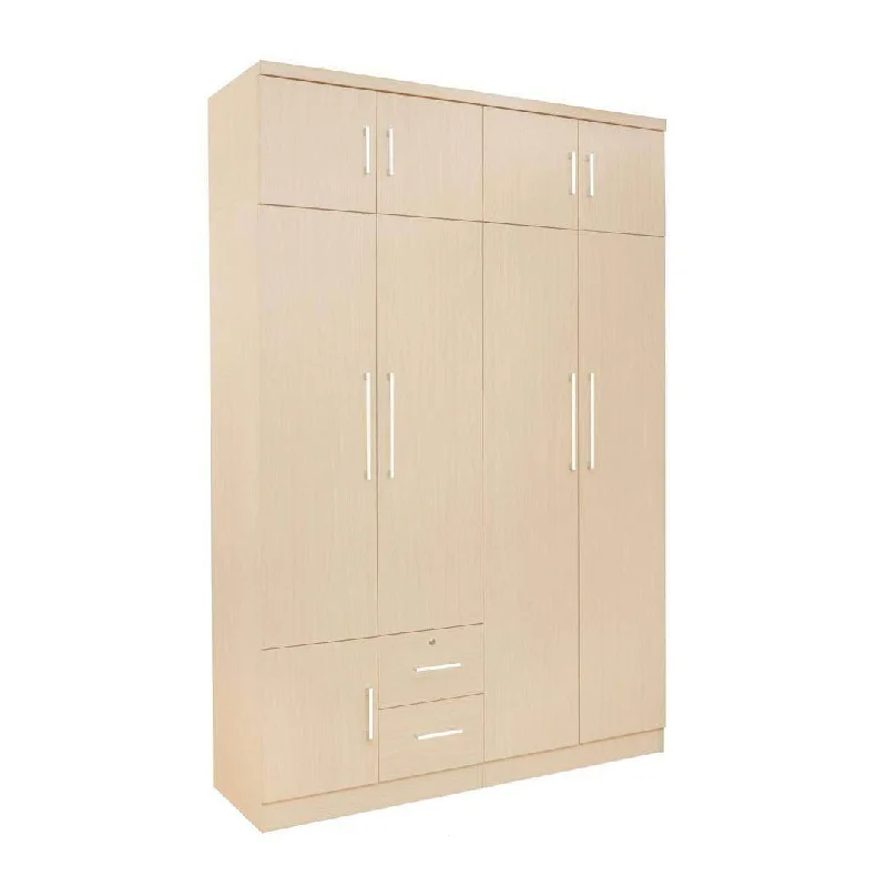 Deverell 4 Open Door Wardrobe with Drawers & Top