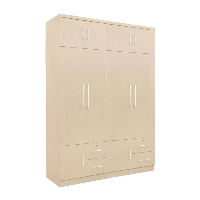 Deverell II 4 Open Door Wardrobe with Drawers & Top