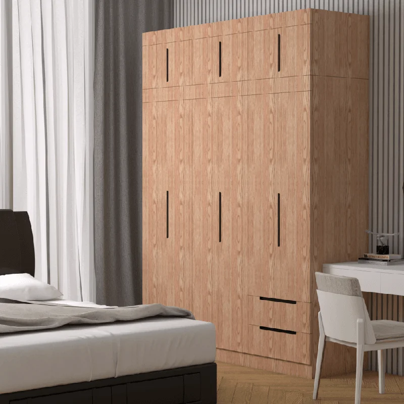 Harrison 6 Door Open Wardrobe with Top