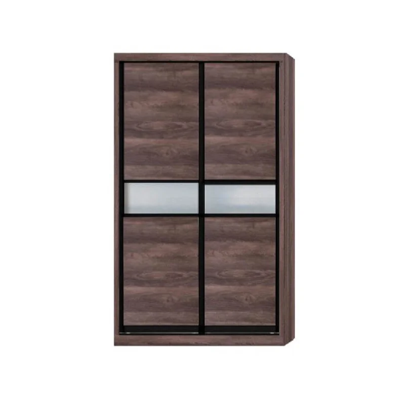 Helene Modular Wardrobe (Dark Oak with Frosted Glass)