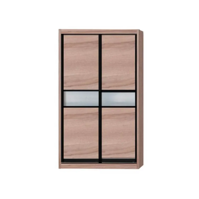 Helene Modular Wardrobe (Light Oak with Frosted Glass)